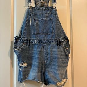 Blue Denim Romper